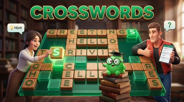 Cruciverba: Risolvi gli indizi scritti nella tua lingua e componi ogni risposta con le lettere del vassoio.