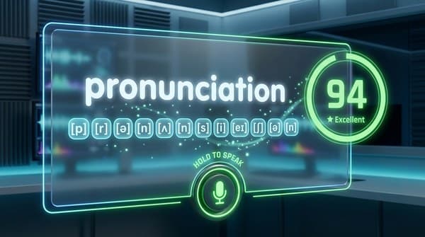 Pronuncia: Pronuncia una parola e ricevi un punteggio in base alla tua pronuncia.